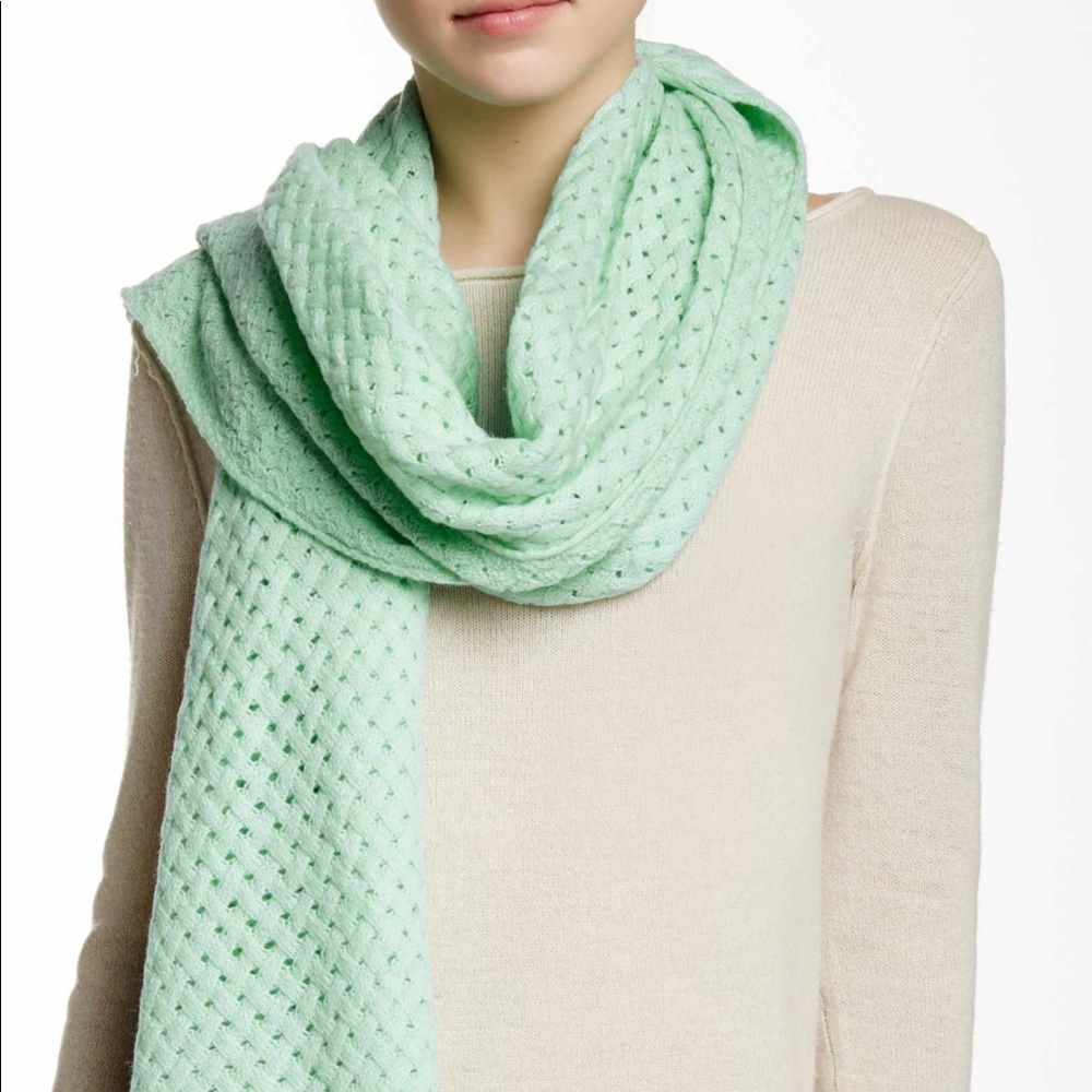 J. Crew Basket Weave Wool Blend Scarf